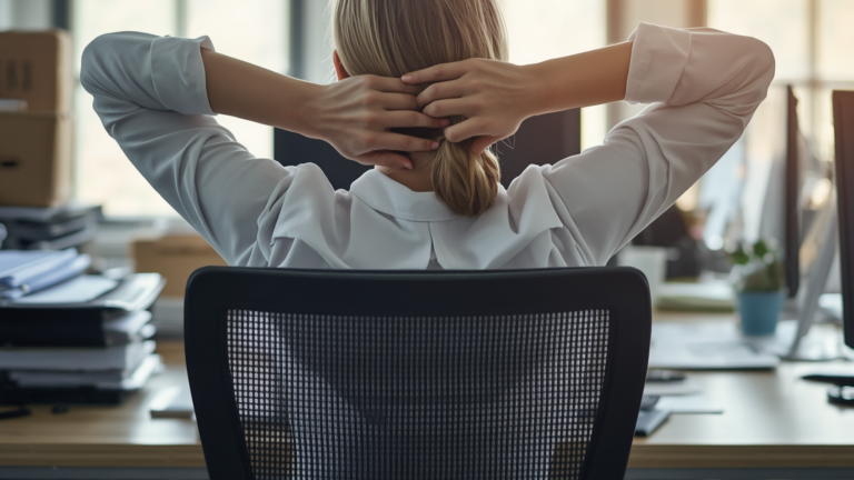 Silla ergonómica cómoda para trabajar desde casa con TDAH